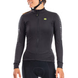 Maglia maniche lunghe donna Ale Solid Fondo - Nero