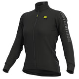 Maglia maniche lunghe donna Ale Solid Fondo - Nero