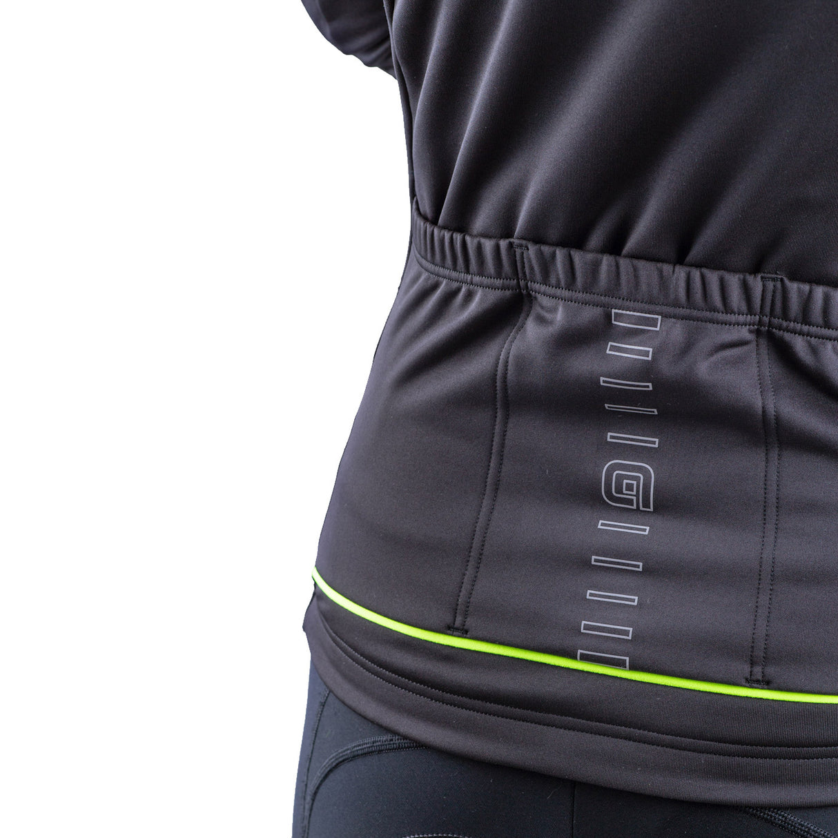 Maglia maniche lunghe donna Ale Solid Fondo - Nero