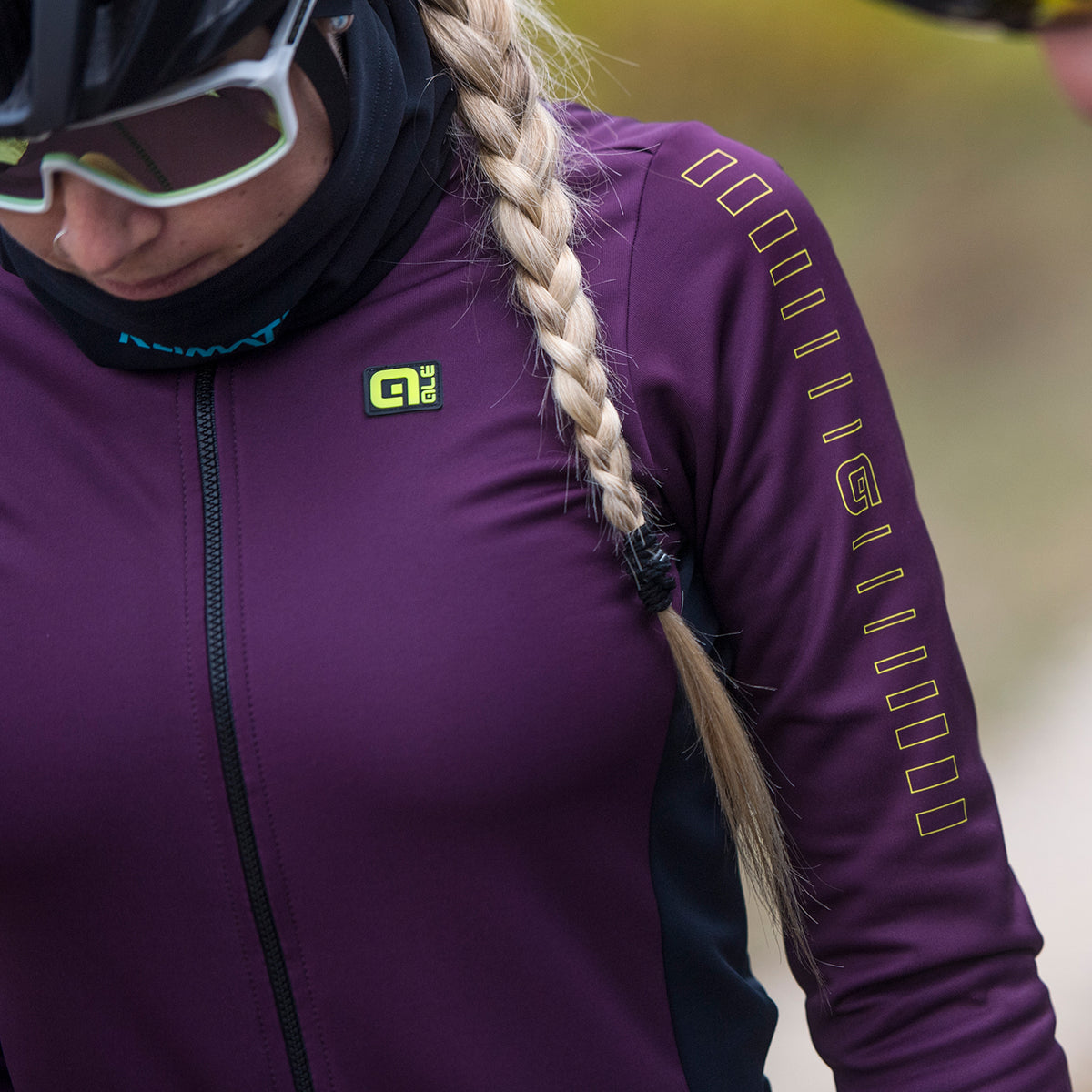 Maglia maniche lunghe donna Ale Solid Fondo - Viola - G