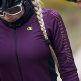 Maglia maniche lunghe donna Ale Solid Fondo - Viola - G