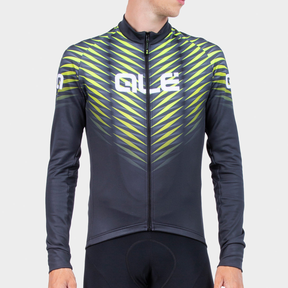 Maglia maniche lunghe Ale Solid Thorn - Nero giallo - B