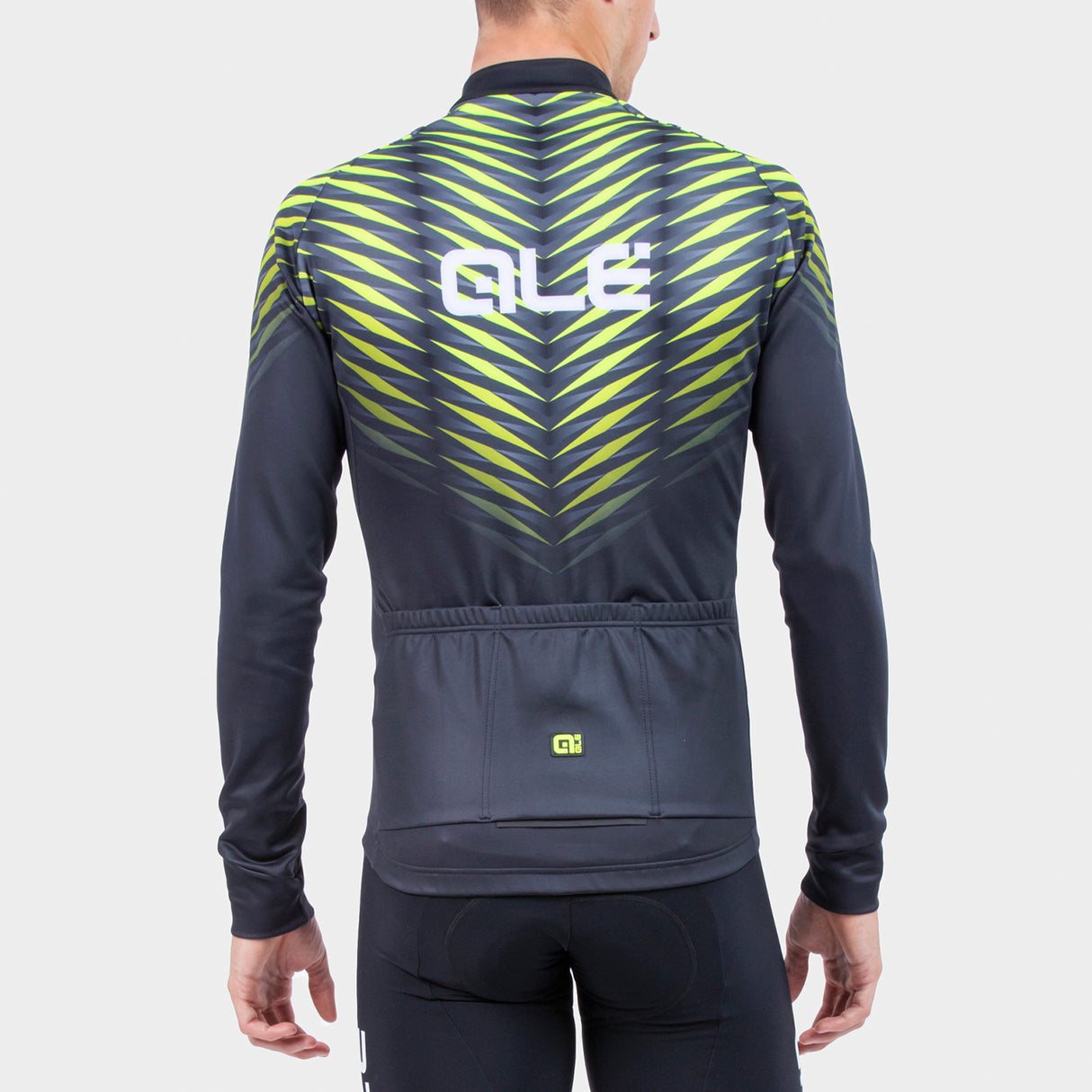 Maglia maniche lunghe Ale Solid Thorn - Nero giallo - C