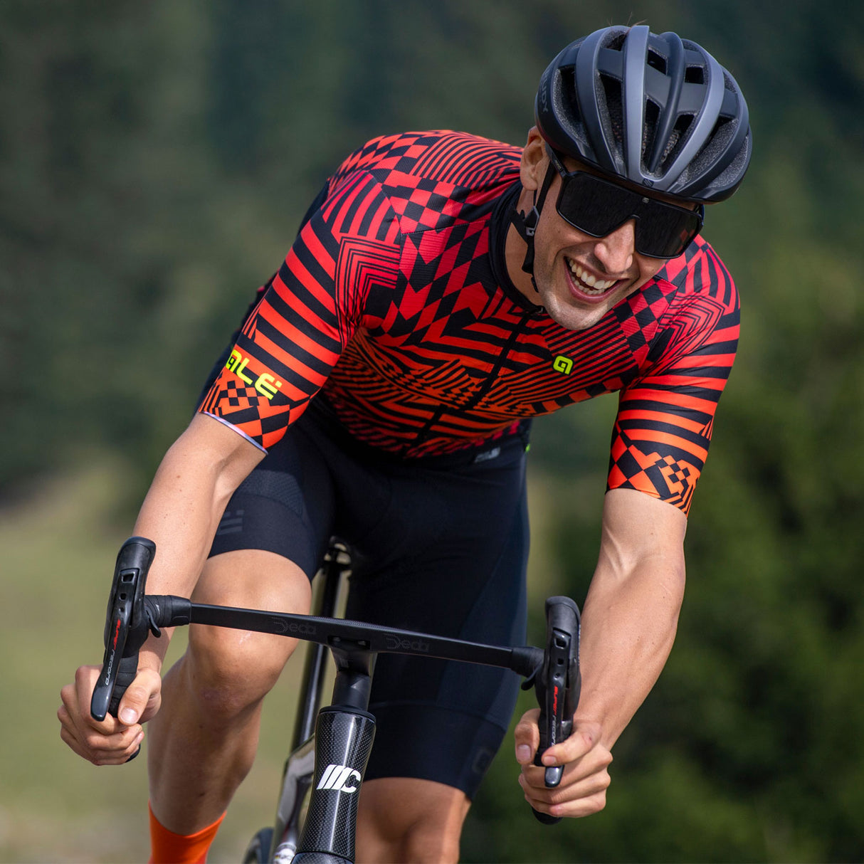 Maglia Ale PRS Checker - Rosso - L