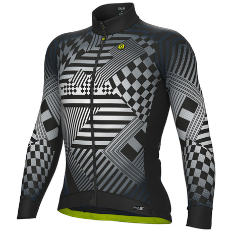 Maglia maniche lunghe Ale PR-S Checker - Grigio - H