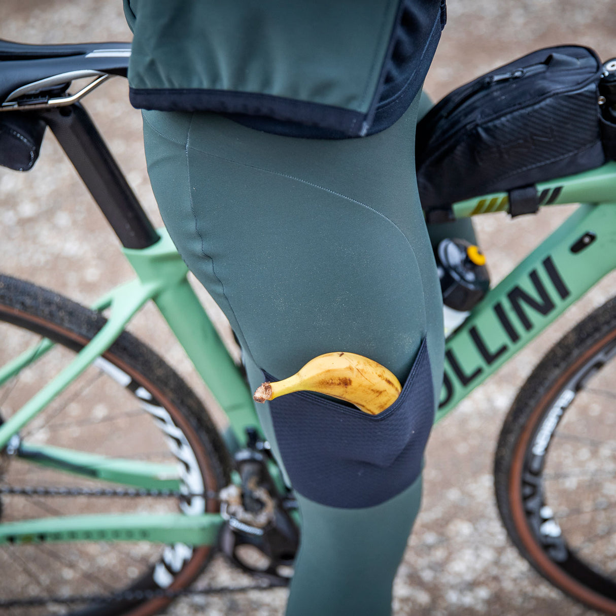 Calzamaglia Ale Off Road Gravel Stones Cargo - Verde - A