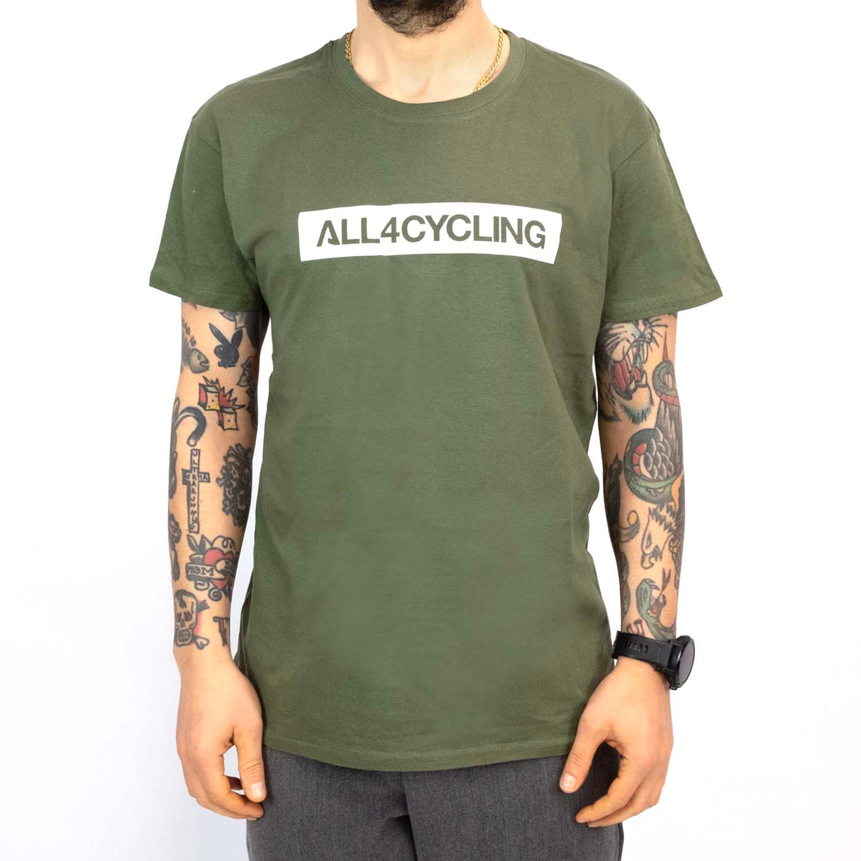 T-Shirt All4cycling - Verde - F