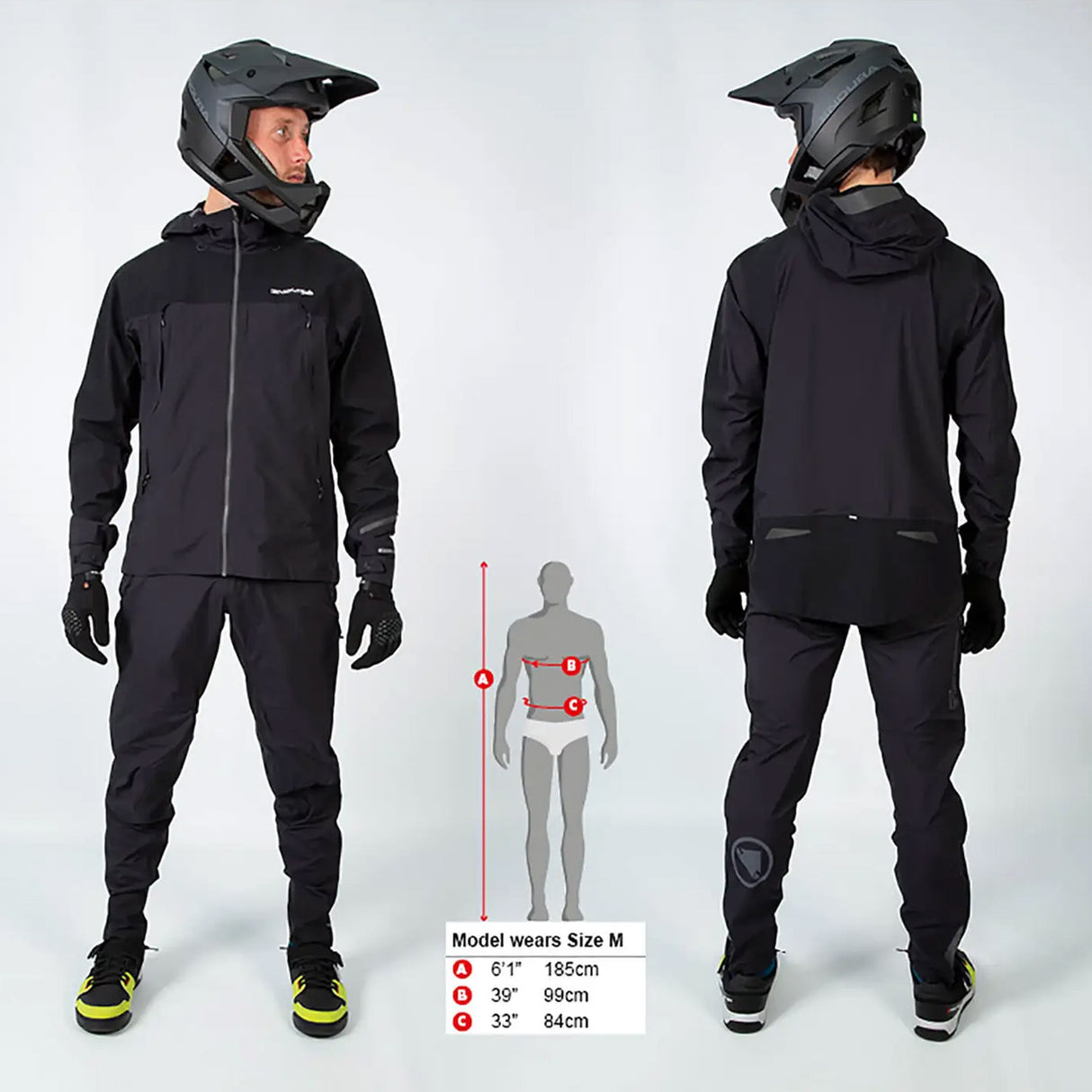 Giacca Endura MT500 Waterproof 2 - Nero - C