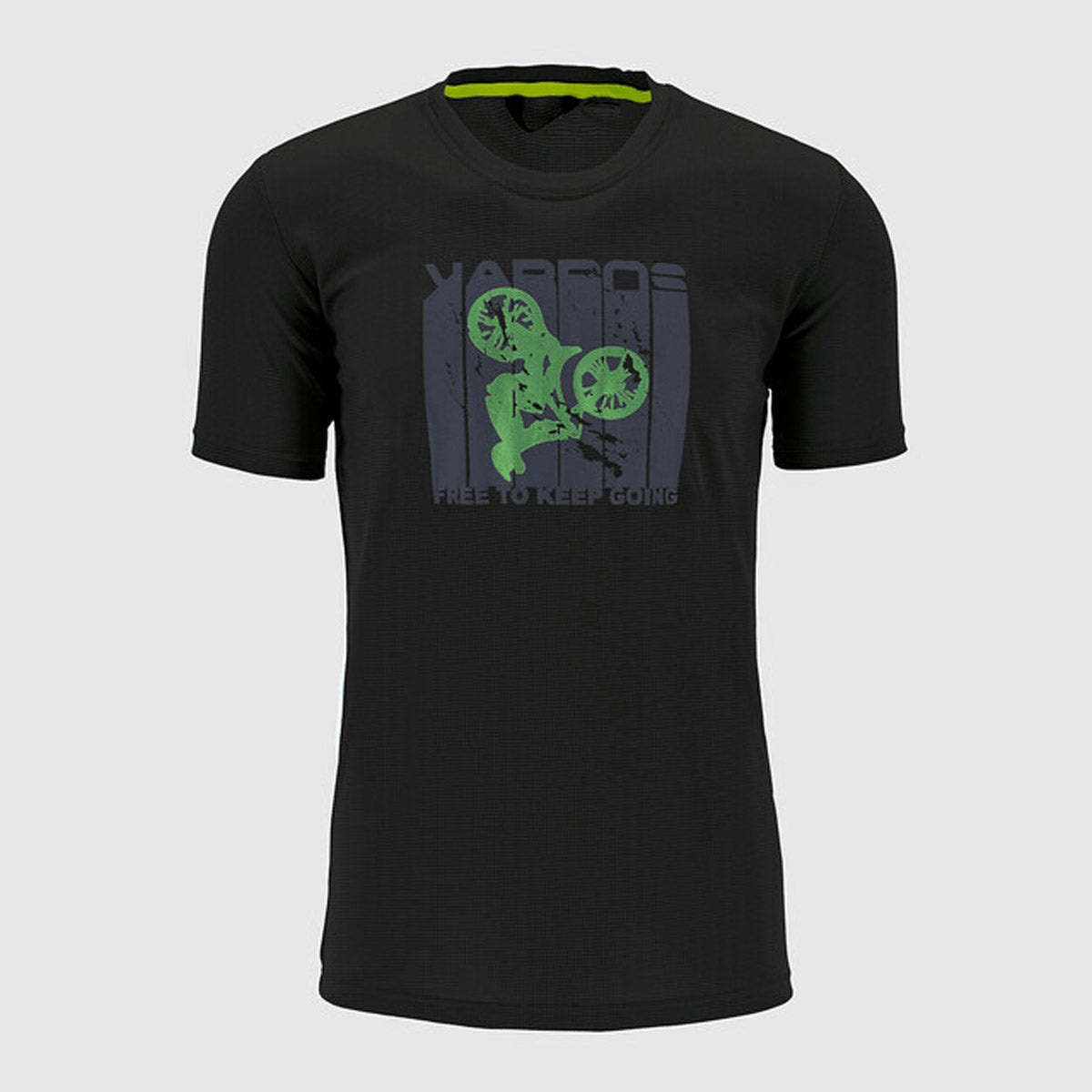 T-Shirt Karpos Val Federia - Nero verde - E