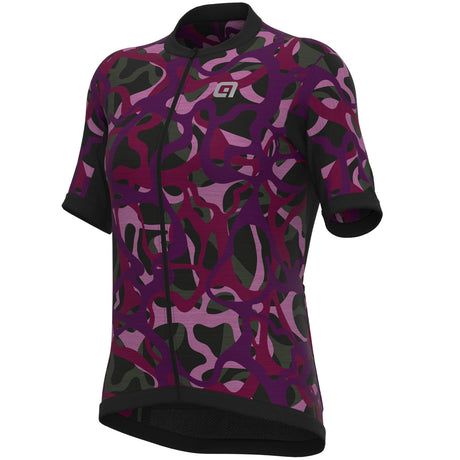 Maglia donna Ale Off Road Woodland - Viola - L