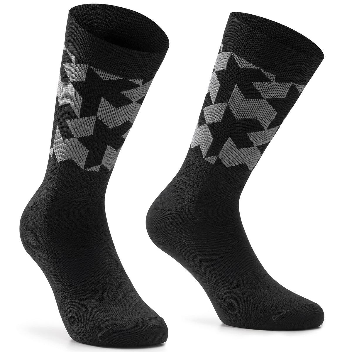 Calze Assos Monogram Evo - Nero grigio - D