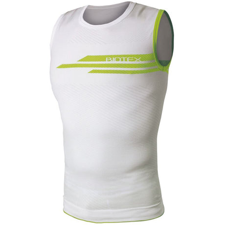 Maglia intima senza maniche Biotex Impact - Bianco lime