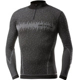 Maglia Intima maniche lunghe Biotex Lupetto 3D ZIp - Nero - E