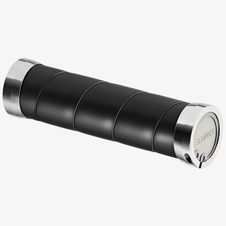 Manopole Brooks Slender Leather 130mm - Nero - E