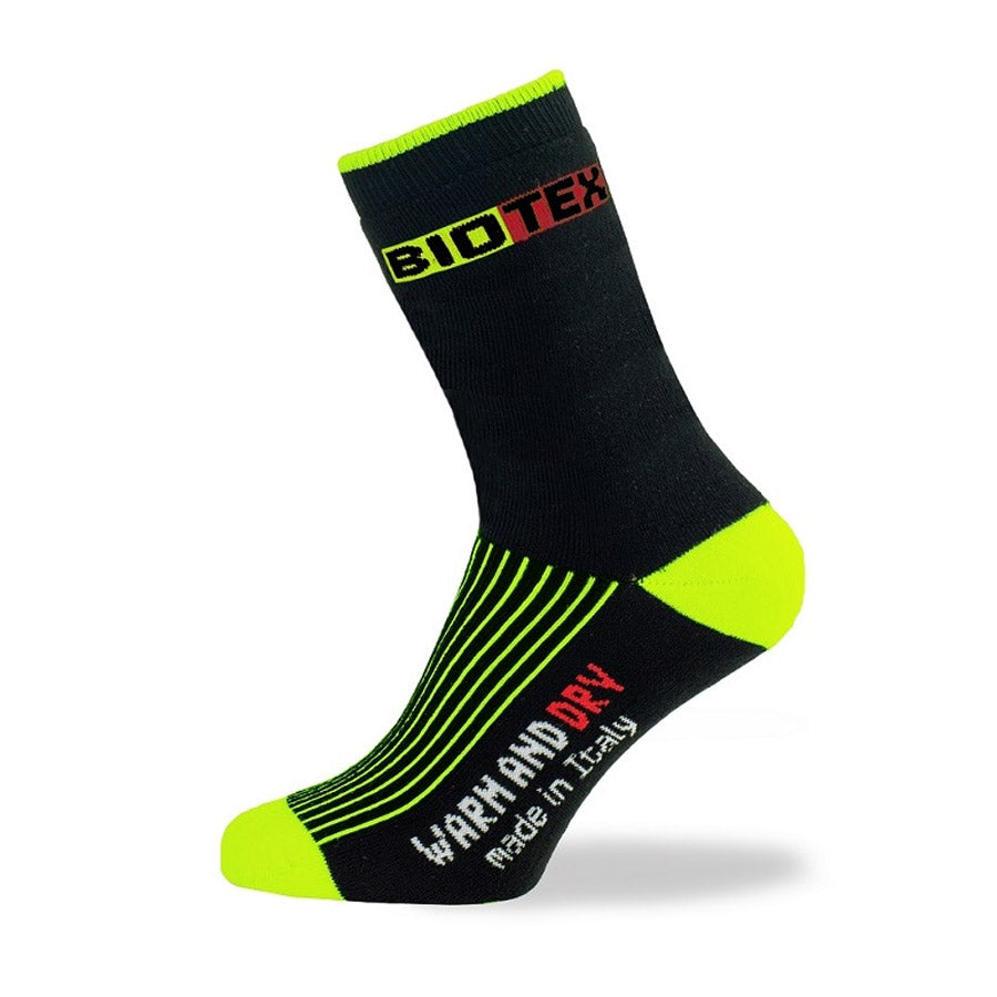 Calze Biotex Thermiche - Nero Giallo Fluo