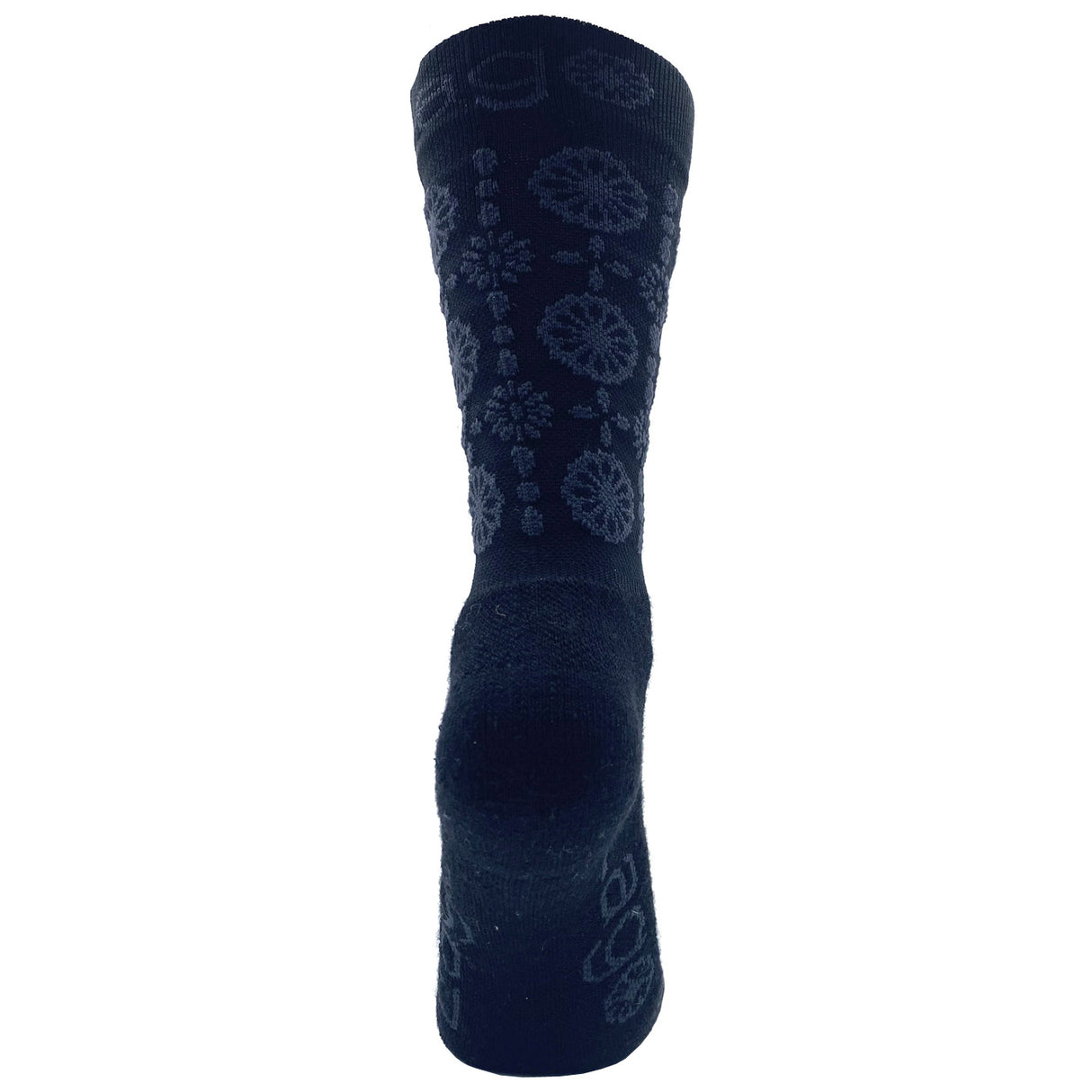 Calze donna invernali Lago Flowers - Nero