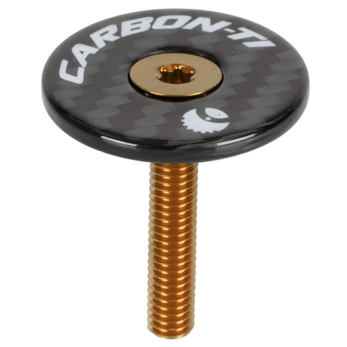 Tappo serie sterzo Carbon-Ti X-Cap Carbon - Oro - G