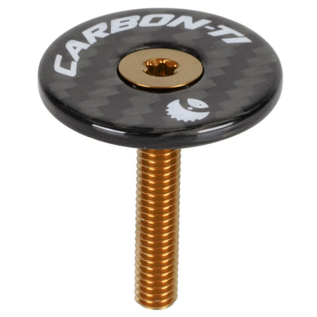 Tappo serie sterzo Carbon-Ti X-Cap Carbon - Oro - G