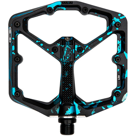 Pedali Crank Brothers Stamp 7 Splatter Large - Nero blu - N