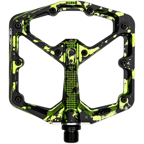 Pedali Crank Brothers Stamp 7 Splatter Large - Nero verde - D