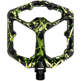 Pedali Crank Brothers Stamp 7 Splatter Small - Nero verde - E