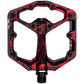 Pedali Crank Brothers Stamp 7 Splatter Small - Nero rosso - H