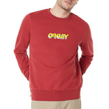 Felpa Oakley Tridimensional Crew - Rosso