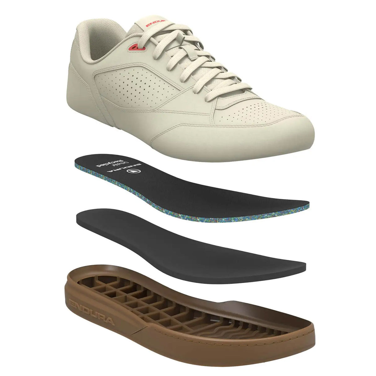 Scarpe Mtb Endura Hummvee Flat - Beige - A