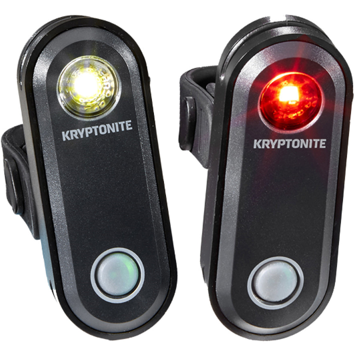 Kit luci Kryptonite Avenue Anteriore e Posteriore - Nero