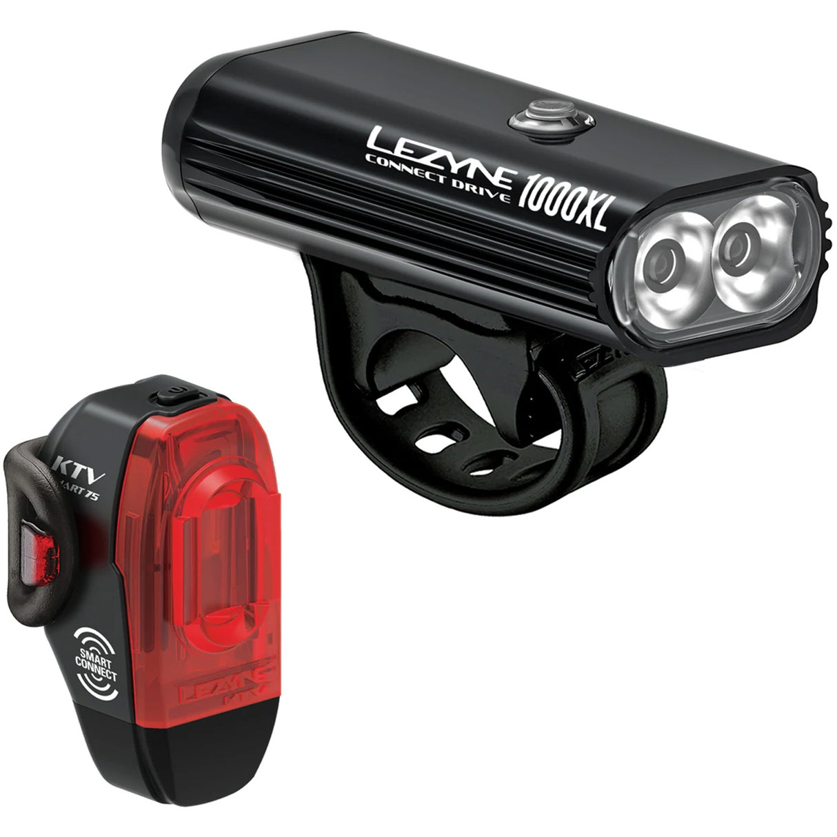 Luci Lezyne Connect Smart Pair - Nero - B