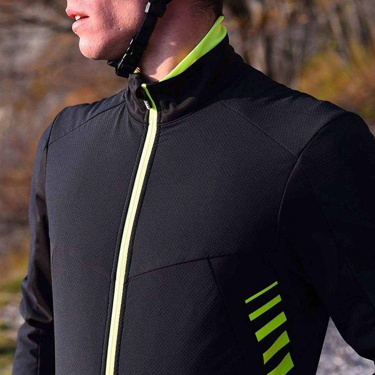 Giacca Rh+ Logo Alfa Padded - Nero giallo