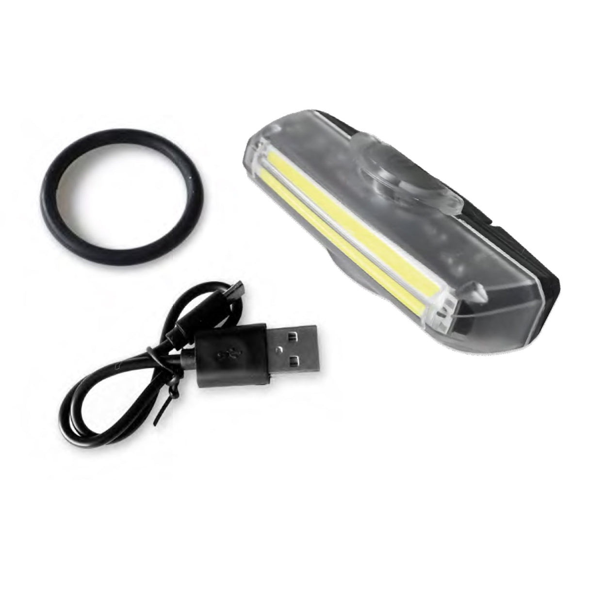 Luce Anteriore Eleven ricaricabile usb 16 Led - Nero