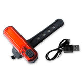 Luce Posteriore Eleven ricaricabile usb 10 Led - Rosso