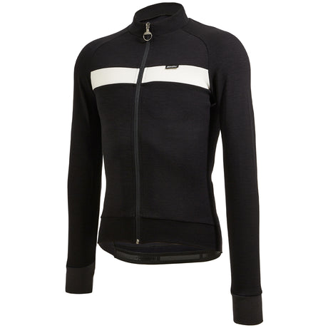 Maglia maniche lunghe Santini Adapt Wool - Nero - L