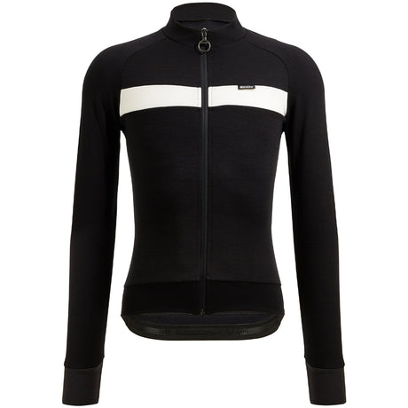 Maglia maniche lunghe Santini Adapt Wool - Nero - M