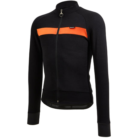 Maglia maniche lunghe Santini Adapt Wool - Arancio - G
