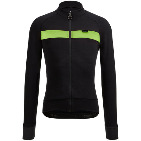 Maglia maniche lunghe Santini Adapt Wool - Verde - P