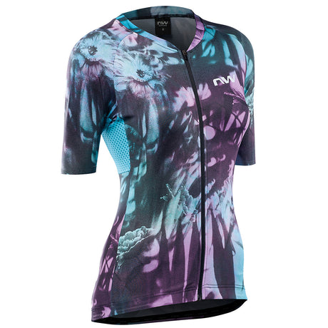 Maglia donna Northwave Blade Flower - Azzurro - D