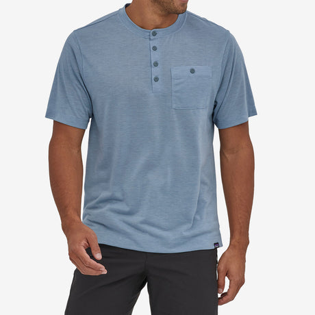 Maglia Patagonia Cap Cool Trail Bike Henley - Blu - Q
