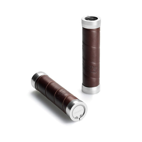 Manopole Brooks Slender Leather 130mm - Marrone