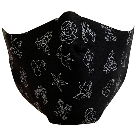 Mascherina All4cycling Tattoo - Nero
