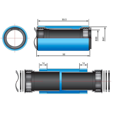 Movimento Centrale FSA BB392 press fit - BB89.5/92mm - A
