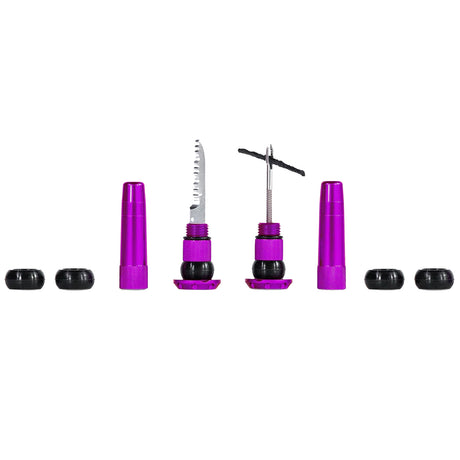 Kit riparazione tubeless per manubrio Muc-Off Stealth - Viola - D