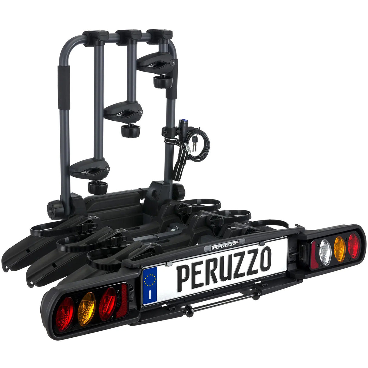 Portabici Peruzzo Pure Instinct per 3 biciclette per gancio traino - O