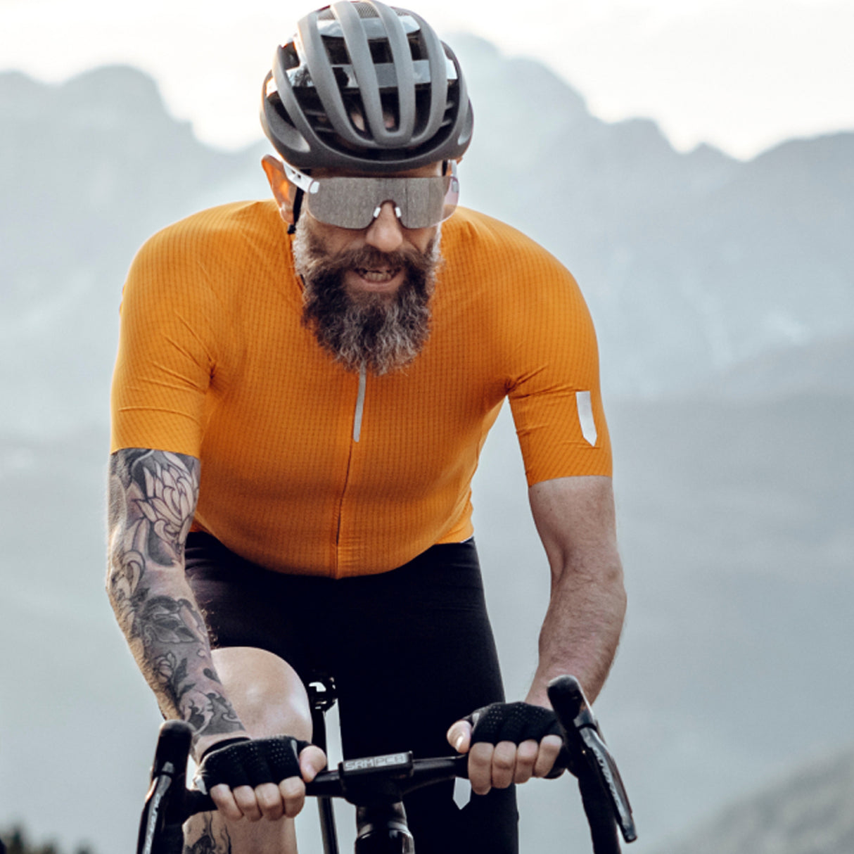 Maglia Q36.5 Pinstripe Pro - Arancio - E