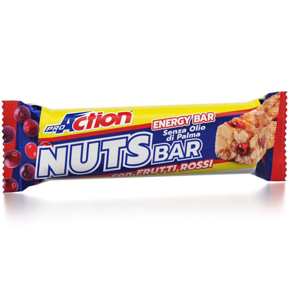Barretta ProAction Nuts Bar - Frutti rossi - N