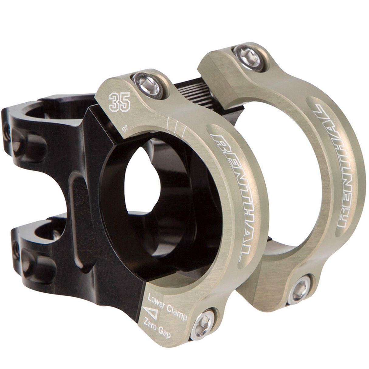 Attacco manubrio Renthal Apex 35 - Nero oro - P