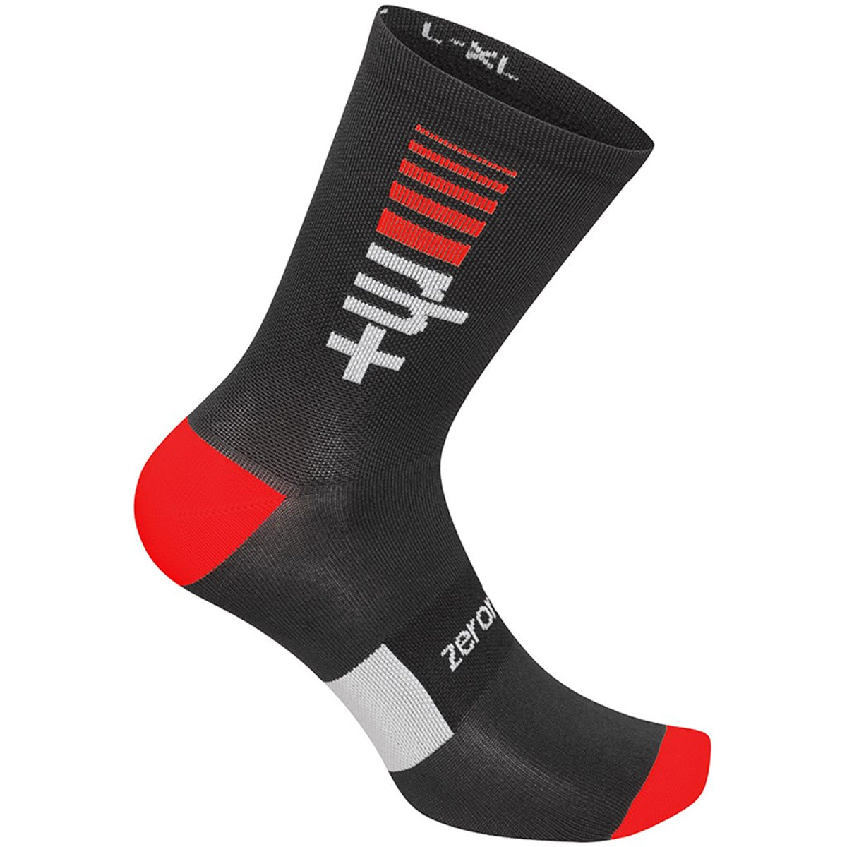 Calze Rh+ Logo 15 - Nero rosso