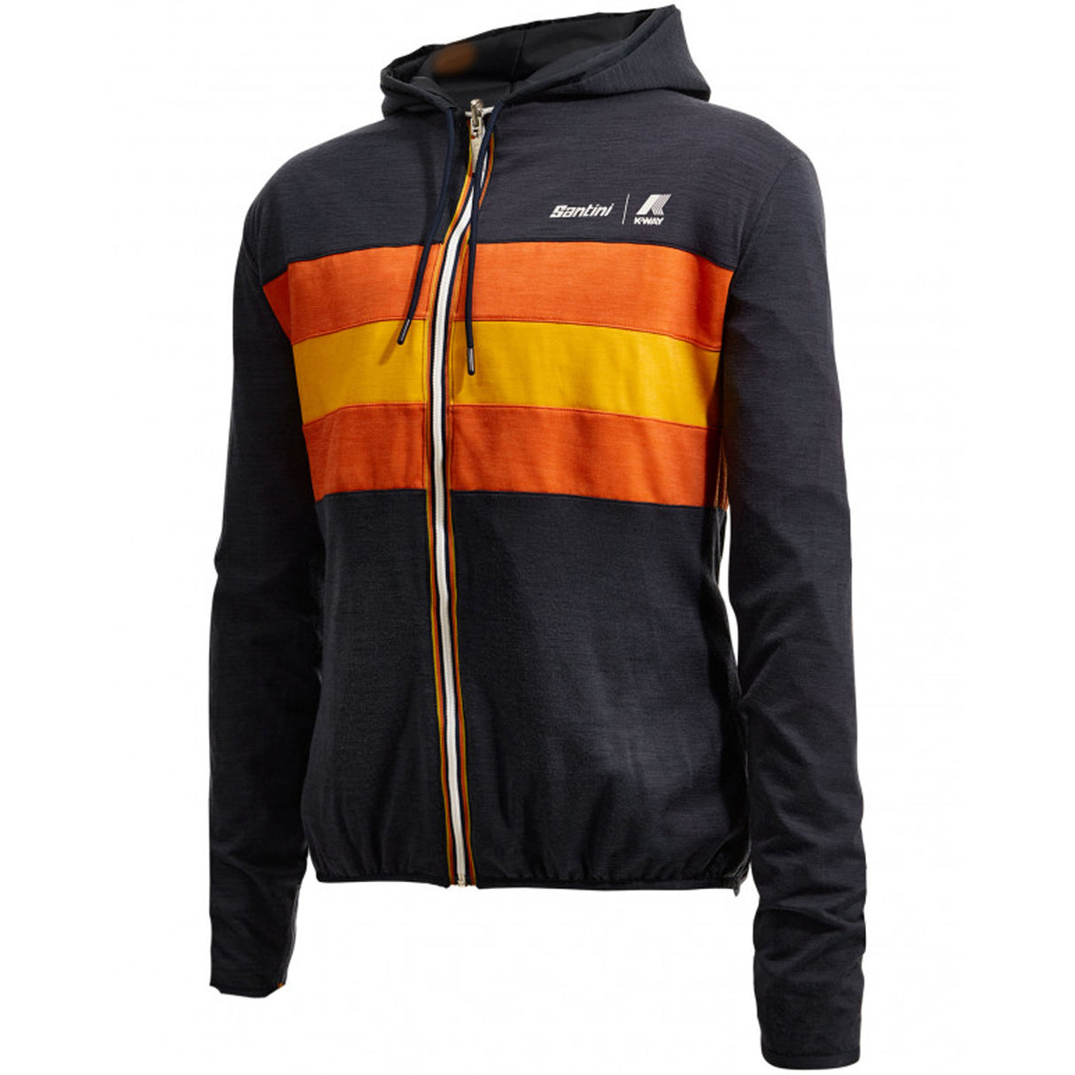 Giacca antivento reversibile Santini x K-WAY - Blu - O