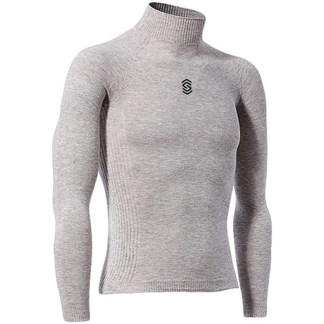 Maglia intima manica lunga collo alto Silverskin Stay Warm - Grigio